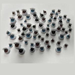  Acrylic oval doll eyes with eyelashes Manufactures