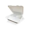 Buy cheap Paper Fast Food Container , White Disposable Bagasse Plate With Lid from wholesalers