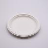 Buy cheap 8.75 inch round white pulp biodegradable sugarcane party plates from wholesalers