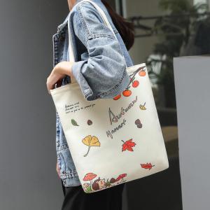  Canvas Bag Schoolgirl Cartoon Tote Bag Summer Handbag Large Capacity Canvas Bag Manufacturer Manufactures