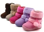 Kids Warm Fur Winter Snow Boots For Outdoor Anti Slip