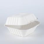 Eco Friendly 6 Inch X 6inch Biodegradable Disposable Bowl Sugarcane Hamburg Box