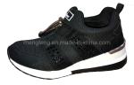 Casual Jogging Women Sports Shoes With Pu Upper Shinny