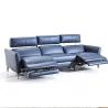 Buy cheap Top Layer Cowhide Three-Seat Functional Stretch Sofa Leather Art Smart Furniture from wholesalers