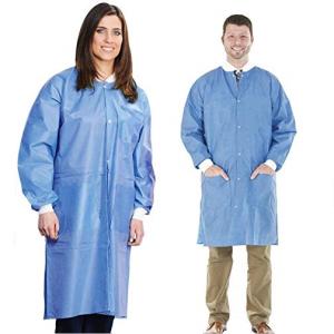  SMS fabric non-woven lab coat medical disposable full length disposable lab coat Manufactures
