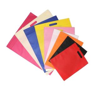  Nice Design Hot Sell Eco-Friendly Shopping Bag Spun Bond Non Woven Fabric TNT T-Shirt Bag W-Cut Bag Manufactures