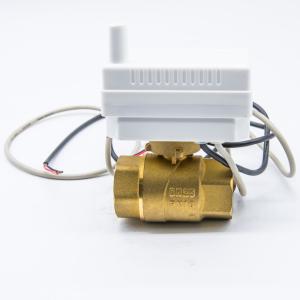  Small Turn On / off Control Brass Water Valve , 3/4&quot; 24volt 2 way Ball Valve Manufactures