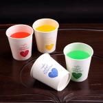 Small tree heart-shaped thickening disposable paper cups for orange juice