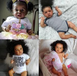  22inch dark black doll Manufactures