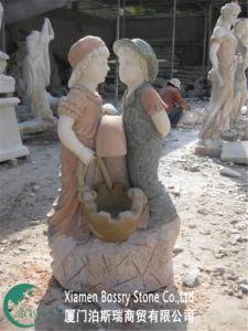  natural stone Statue water fountain for landscaping Manufactures