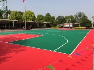  Outdoor Basketball Court Flooring Youth Sports Equipment Epoxy Coated Manufactures