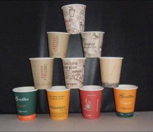  Goblet Coffee Drink Disposable Paper Cup New Designed Logo Manufactures