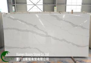  Customized Design Calacatta Quartz Countertop Manufactures