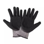 Anti Vibration Anti Cut UHMWPE(HPPE) Liner Nitrile Sandy Coated TPR Anti Impact
