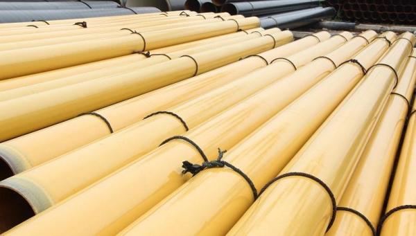 EN 10219 S235 JRH EN10217 Seamless / ERW Carbon Steel Tube , FBE Coated Water