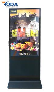  2K 350cd/M2 Floor Stand Advertising Digital Kiosk 8ms 55 Inch Manufactures