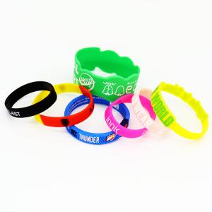  A Grade Quality Guaranteed Personalized Wristbands Silicone Rubber Band Wristband Custom Manufactures
