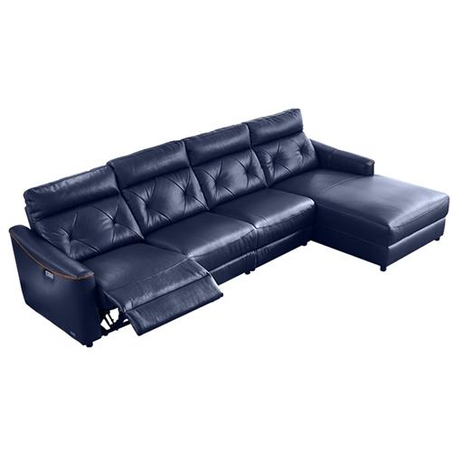 Italian-Style Sofa Cinema Living Room Minimalist Combination First Layer Cowhide