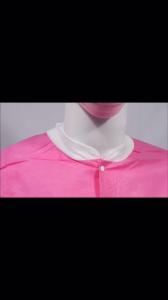  SMS Disposable Lab Coat With Knit Cuffs and Collar Manufactures