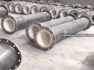  Ceramic Patch Lined Pipe For Power Plant Manufactures