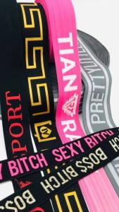  1.5/2 Inch Wholesale Price Custom Men Underwear Jacquard Ribbon Elastic Band Nylon Webbing Waistband For Clothing Manufactures