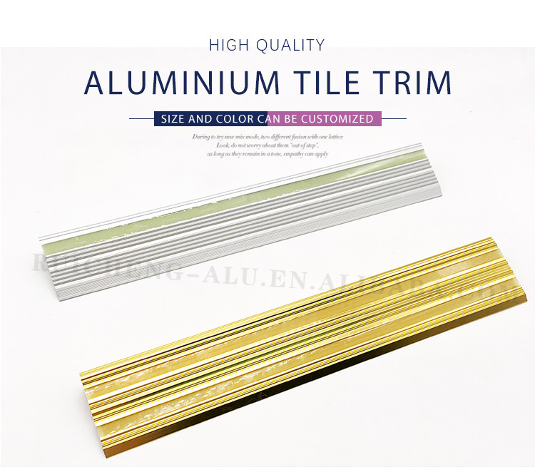 Photoluminescent Black Aluminium Stair Nosing , 8.5mm Aluminum Stair Bullnose