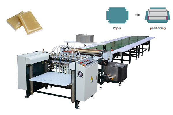  Automatic Gluing Machine For Rigid Boxes Continuesly Feeding Manufactures