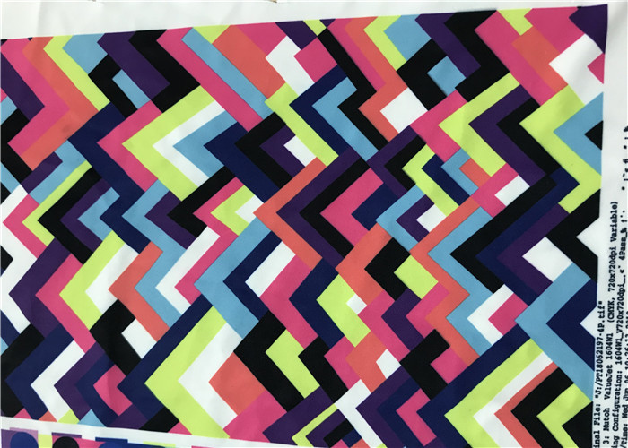 Transfer Print Recycled Polyester Fabric Bralette Style 152cm Width
