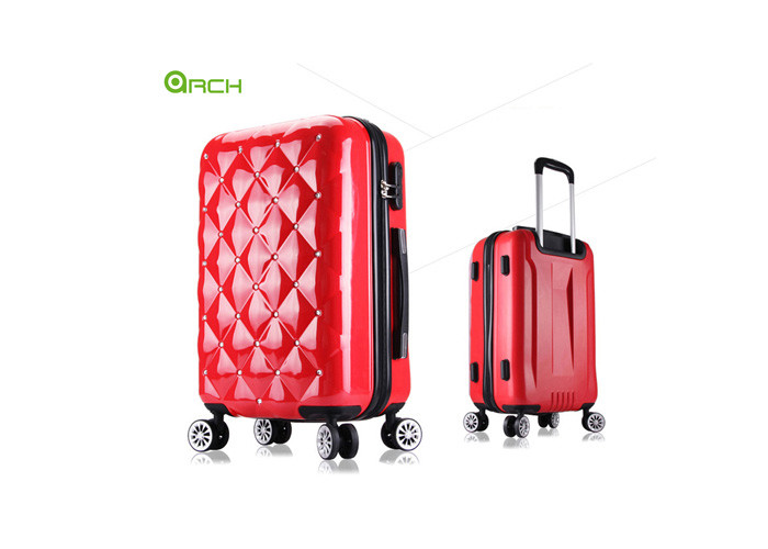 Expandable Durable ABS PC Hard Trolley Case With Spinner Wheels