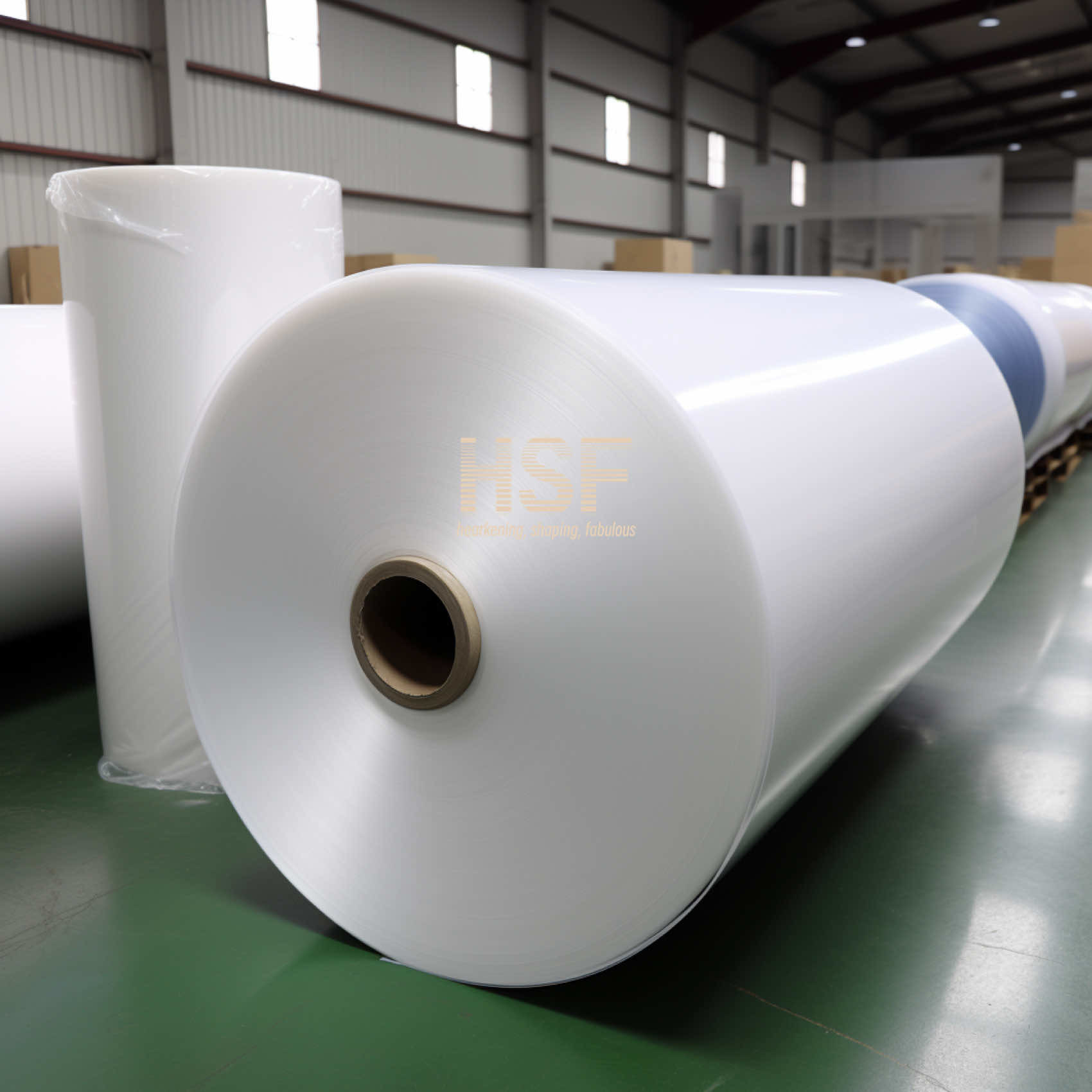 RoHS Translucent White Monoaxially Oriented Polyethylene Sheeting Roll Film