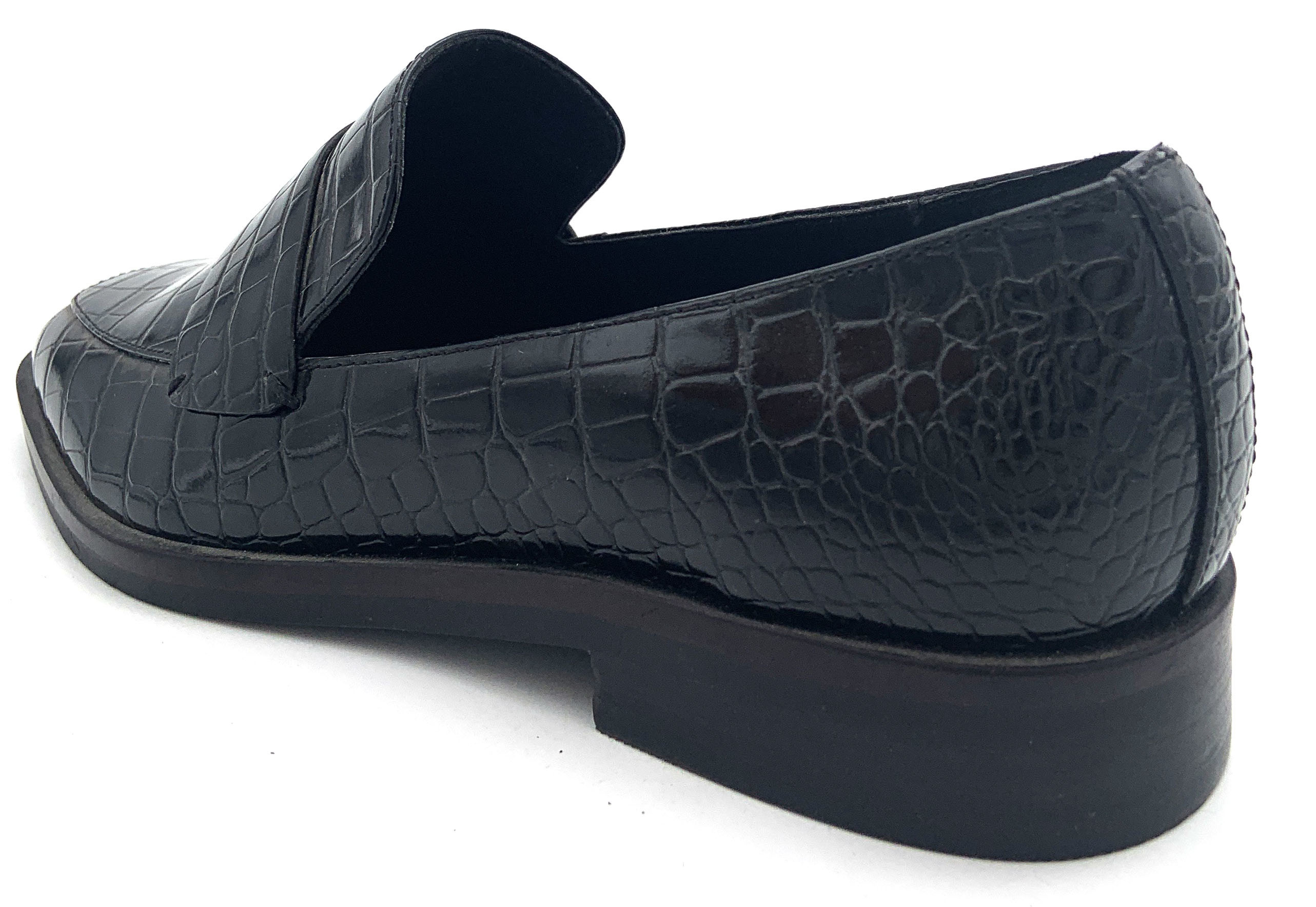 Leather Slip On Flat Loafer Shoes Comfortable With EVA Insole Material