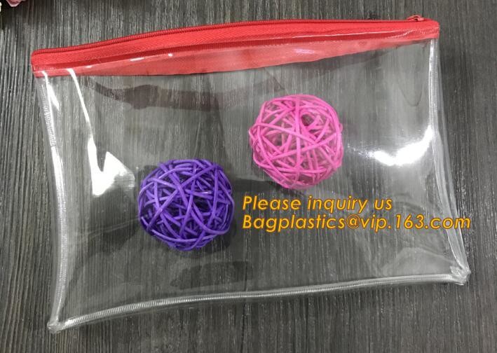 Plastic Bag OEM Custom PVC Loop Handle Image Printed Plastic Shopping Bag,Promotional Clear Waterproof Plastic Cosmetic