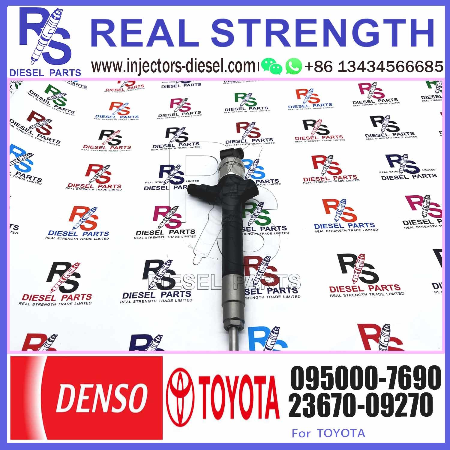 Injector Nozzle 23670-0R050 23670-09270 Injector For Toyota 1AD-FTV 2AD-FTV Common Rail Injector 095000-6680 095000-7690