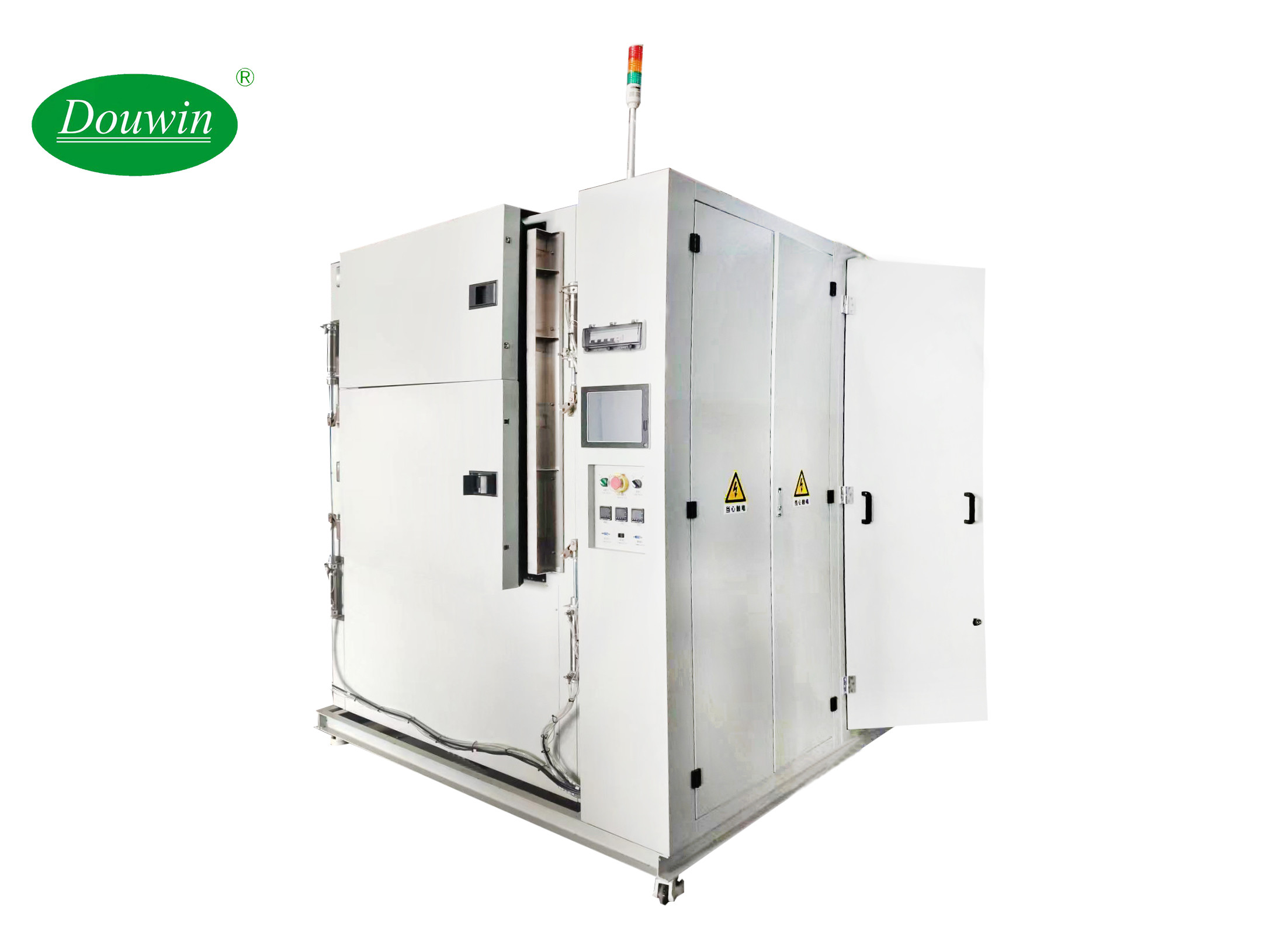 Energy Saving 3 Zones Thermal Shock Test Chamber Cold Hot Normal Temperature Cycling