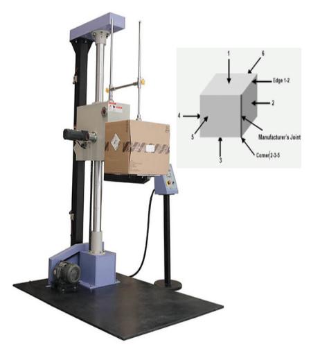 JB/T7407-94 Packaging Carton Box Drop Testing Machine For Free Fall Packaging