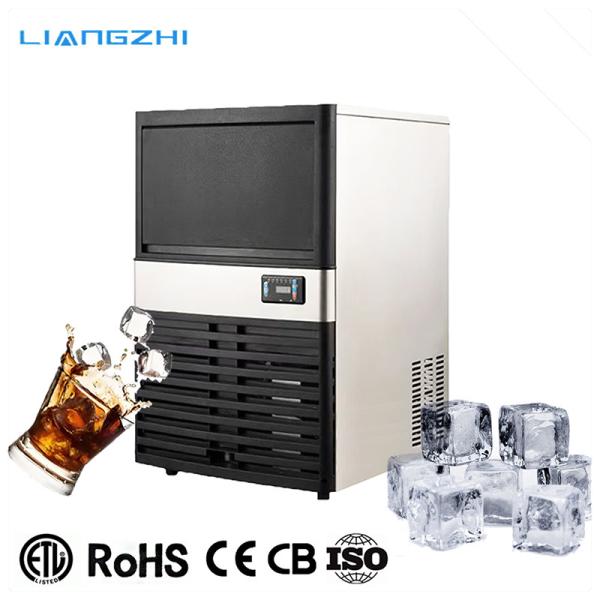 Refrigerant R404a 50kg 24Hours LZ-120 Commercial Pure Drink Cube Ice Machine for