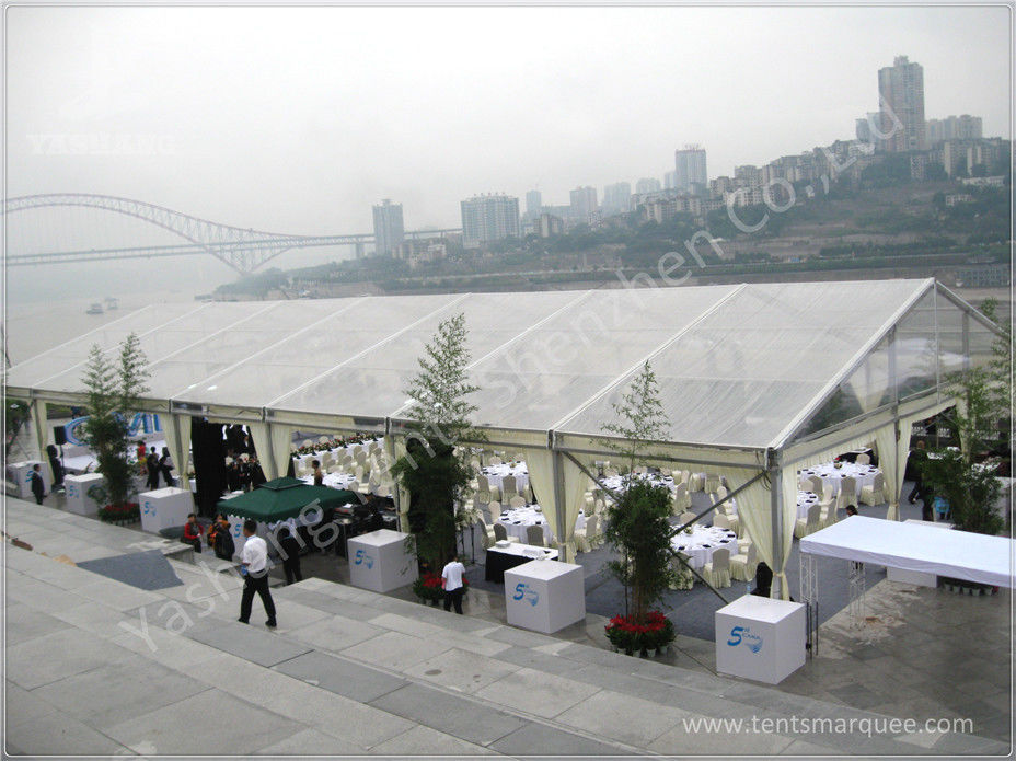 High Performance 1500 Seater Luxury Wedding Marquee Hire , Custom Marquee Decoration