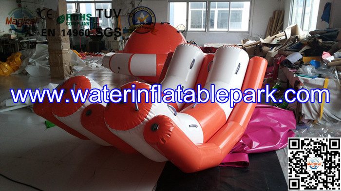 Professional Durable 0.9mm PVC Double Water Inflatable Seesaw / Water Totter