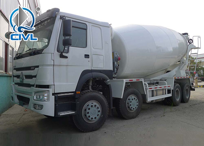 371HP 10cbm 8x4 Concrete Mixer Trucks with EURO2 Standard , Diesel Truck