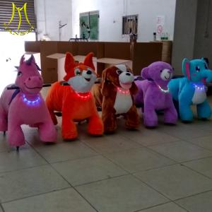 China Hansel plush stuffed toy car motorized plush riding animals on sale