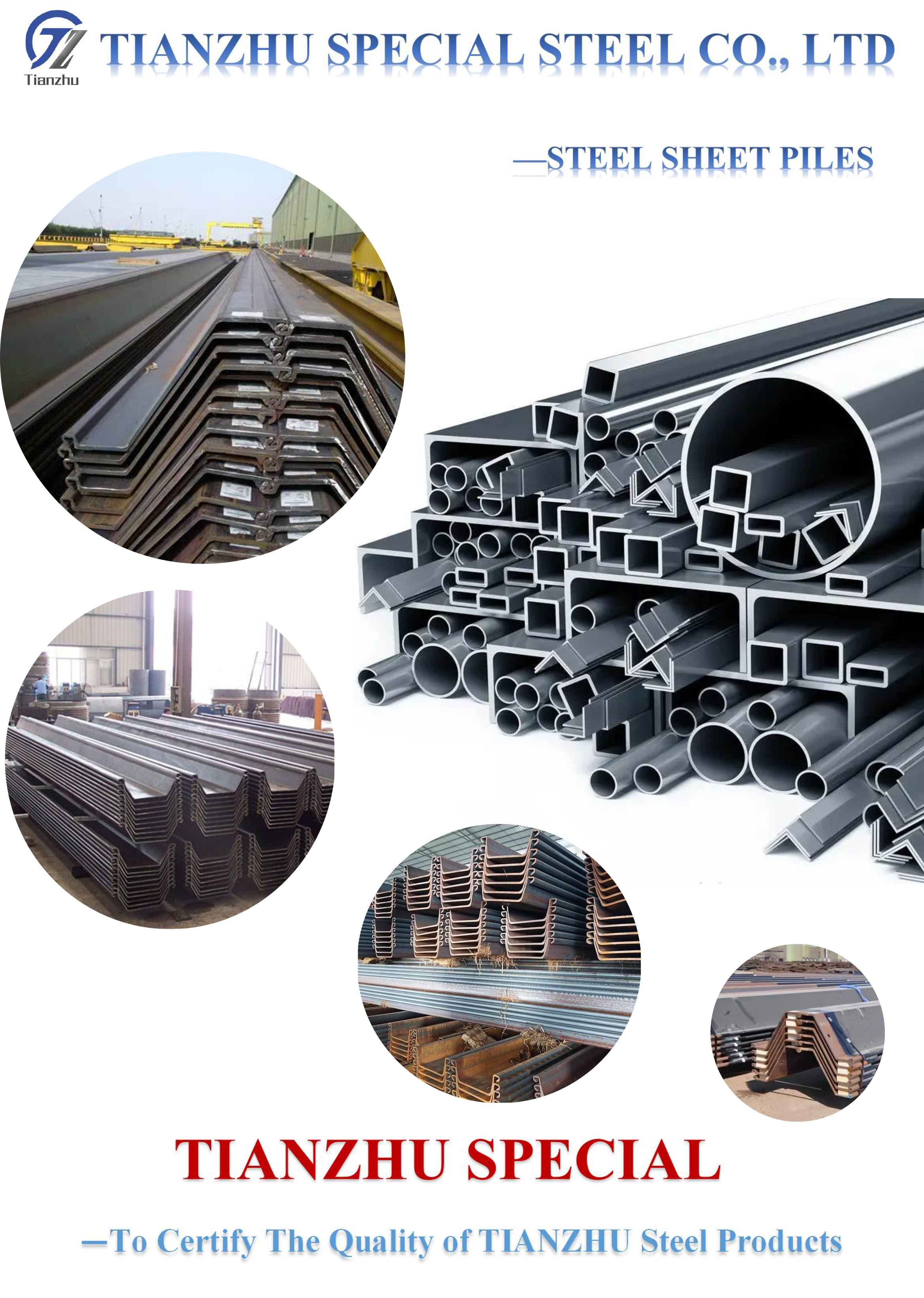 10.5mm Steel Sheet Pile Type 2 SY295 Hot Rolled Non - Alloy