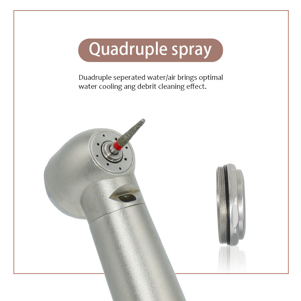 Turbine Powered Dental Handpiece Unit With Generator LED Light