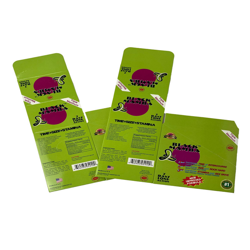 USA Market Sex Pills Paper Blister Card Pakcgaing For Rhino 69 / Tiger/ Black Mamba Pills