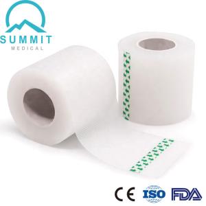 China 50mmX9.14m Hypoallergenic Adhesive Tape , Transparent Flexible Clear First Aid Tape on sale