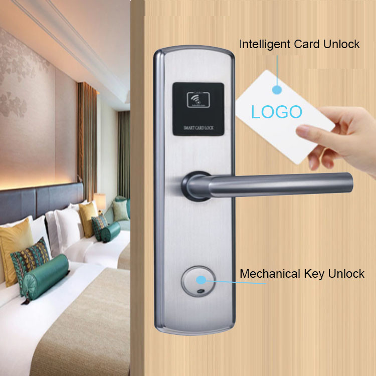ID Rfid Card Lock System Sus304 Smart Handle Door Lock Waterproof