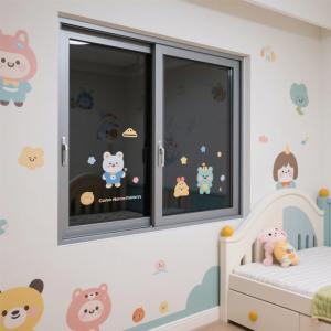 China SA-150 White Aluminum Sliding Window with Sound Insulation on sale