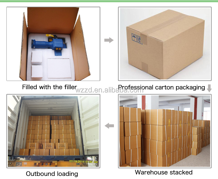P323 Battery Rechargeable Poly Band Pallet Strapping Machine For Pallet Packaging System