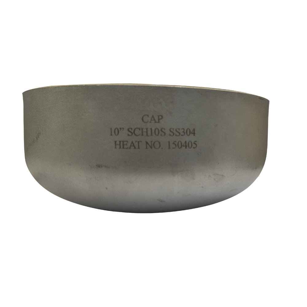 304 Stainless Steel Oval Tube Cap Sanitary Grade Internal and External Mirror Polished Welded Tube Cap Bright Stainless Steel