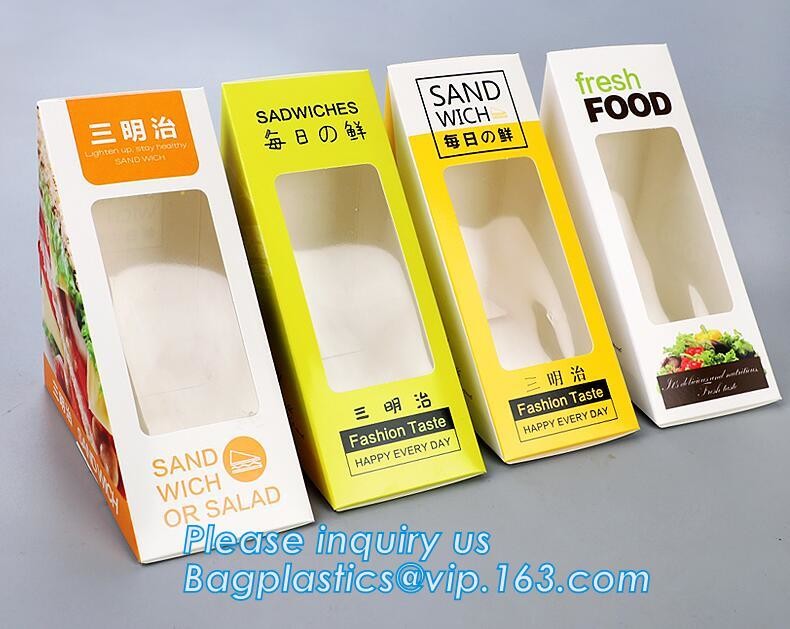 Wholesale custom Paper Cookies packing Cake Box with PVC window,Wholesale Plastic Square Birthday Wedding Packaging Clea