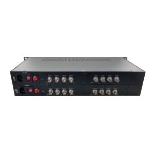 China Chassis Full HD  8 Channel 3G-SDI video Fiber Converter Single Mode FC port single fiber on sale